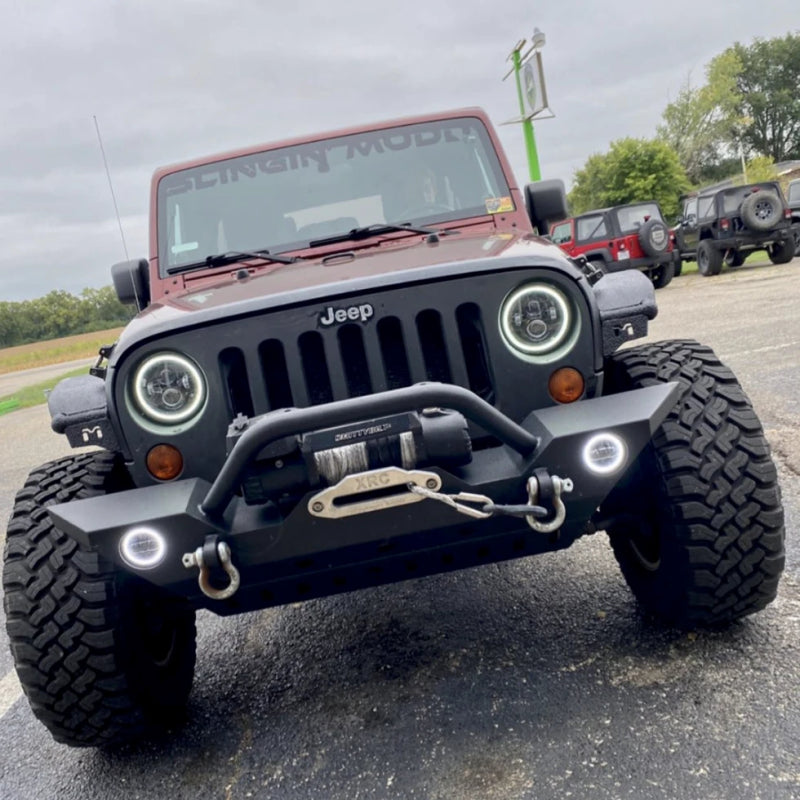 ORACLE Lighting High Powered LED Headlights 7in (Black Bezel) - ColorSHIFT w/BC1 Controller 5769-335