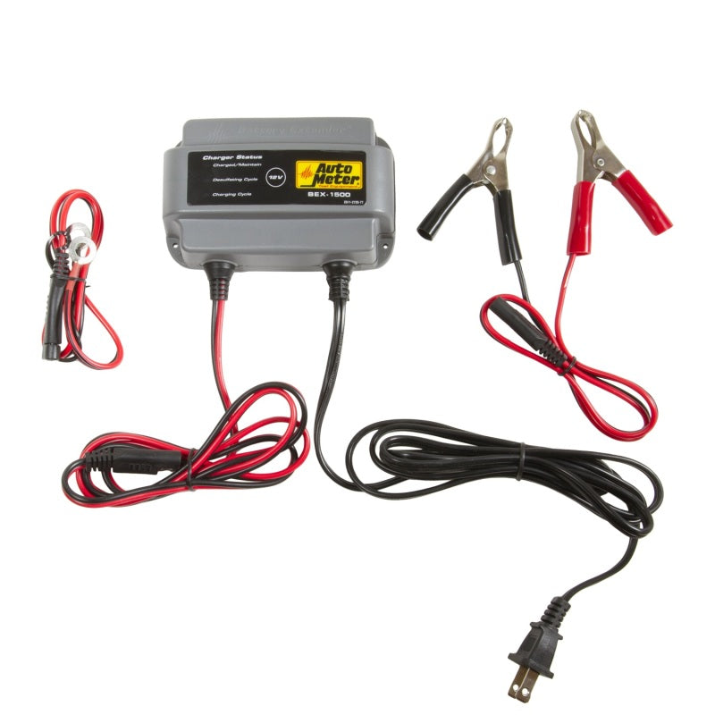 Autometer 12V/1.5A Battery Extender/Charger/Maintainer - BEX-1500