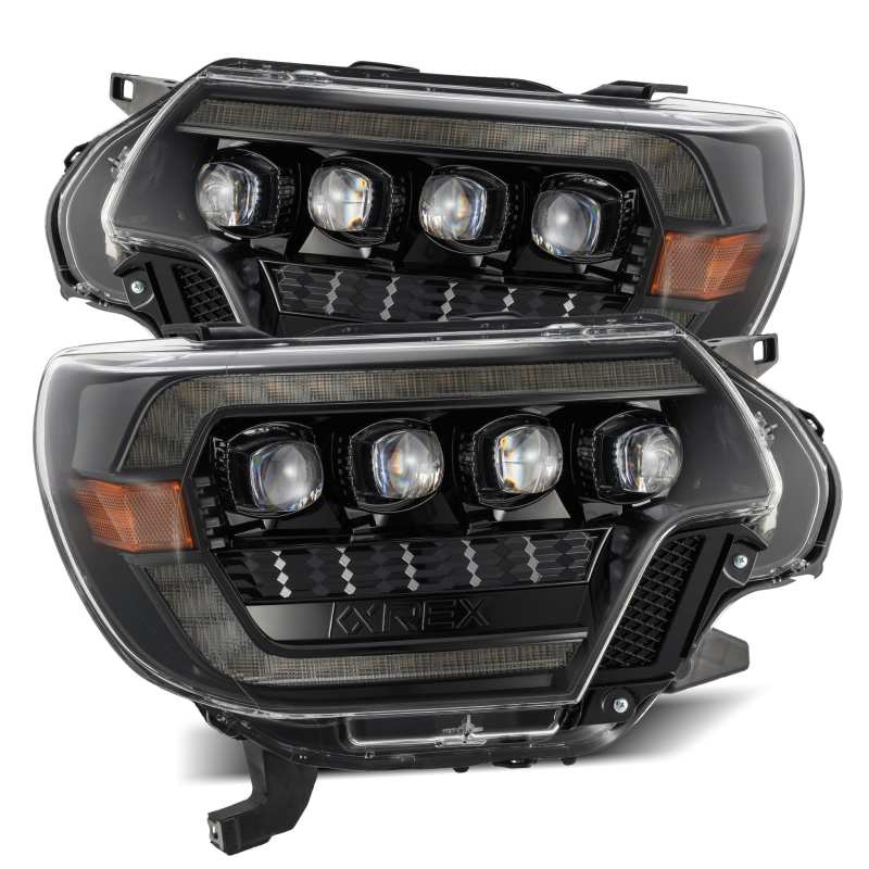 AlphaRex NOVA LED Projector Headlights Plank Alpha Black for 12-15 Toyota Tacoma 880752