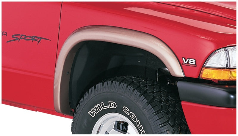 Bushwacker 97-04 Dodge Dakota Fleetside Extend-A-Fender Style Flares 4pc - Black