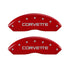 MGP 4 Caliper Covers Gloss Red Engraved with Corvette C4 (Full Kit 4 Pieces)