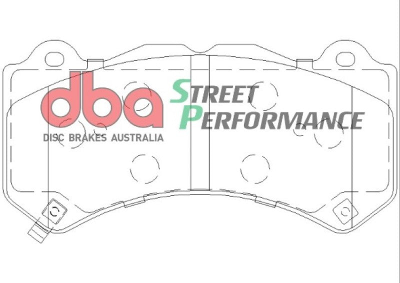 DBA 07-22 Nissan GT-R R35 Front Street Performance Brake Pad Kit