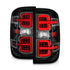 ANZO 15-19 Chevy Silverado 2500HD/3500HD (Halgn Only) LED Tail Lights w/Black Light Bar & Clear Lens