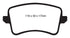 EBC 09-11 Audi A4 2.0 Turbo Yellowstuff Rear Brake Pads