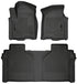 Husky Liners 19-23 Chevrolet Silverado 1500 Crew Cab WeatherBeater Blk Front & 2nd Seat Floor Liners