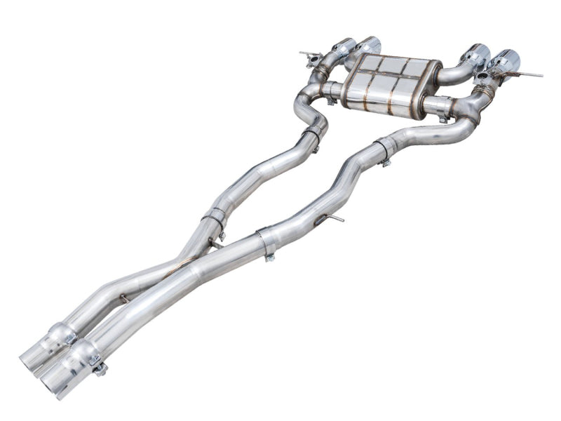 AWE Tuning SwitchPath Catback Exhaust for BMW G8X M3/M4 - Chrome Silver Tips for 3025-43480