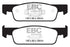 EBC 2016-2017 Smart Fortwo 0.9L Turbo Greenstuff Front Brake Pads