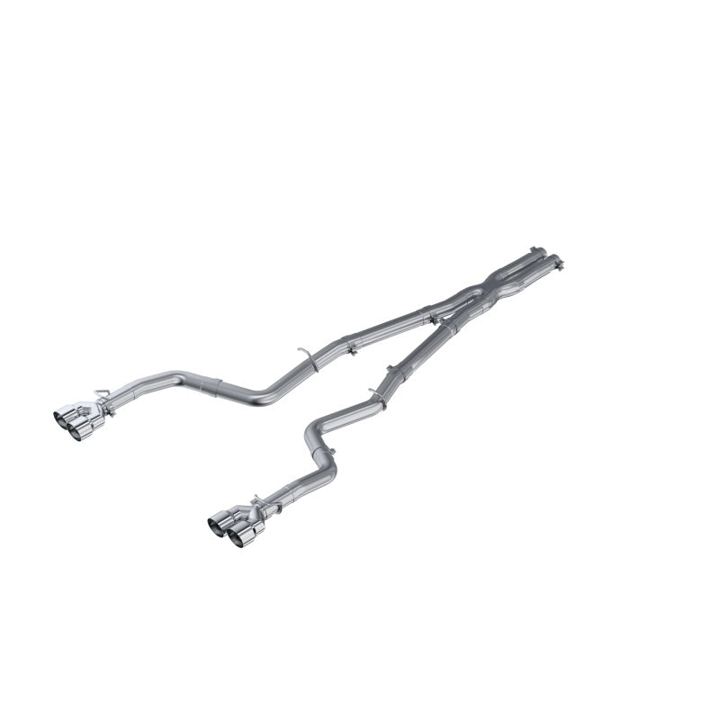 MBRP 3"Cat Back Dual Rear AL Steel w/Quad Tip(Race)For 15-16 Dodge Challenger 5.7L HEMI S7116AL