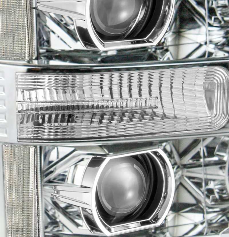 AlphaRex PRO-Series Projector Headlights Plank Style Design Chrome for 11-16 Ford F-250 SD 880141