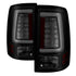 Spyder 13-14 Dodge Ram 1500 Light Bar LED Tail Lights - Black Smoke ALT-YD-DRAM13V2-LED-BSM