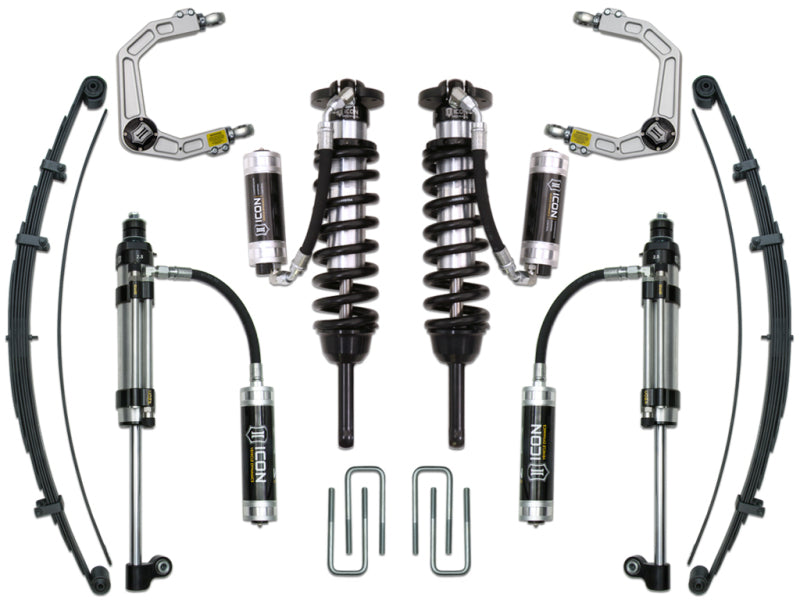 ICON 05-15 Toyota Tacoma 0-3.5in/16-17 Toyota Tacoma 0-2.75in Stg 10 Suspension System w/Billet Uca