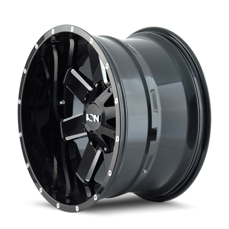 ION Type 141 17x9 / 6x135 BP / 18mm Offset / 106mm Hub Gloss Black Milled Wheel