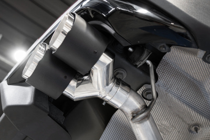 MBRP 2.5" Axle-Back, Dual Rear Exit, 20-21 Ford Explorer ST 3.0L EcoBoost w/ Quad CF Tips S52033CF