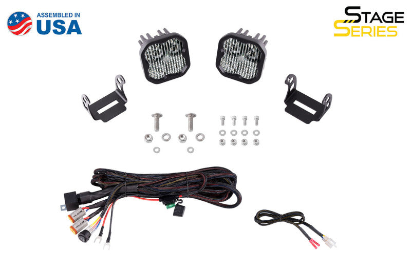 Diode Dynamics 2021 Ford Bronco Sport SS3 LED Ditch Light Kit - White Combo