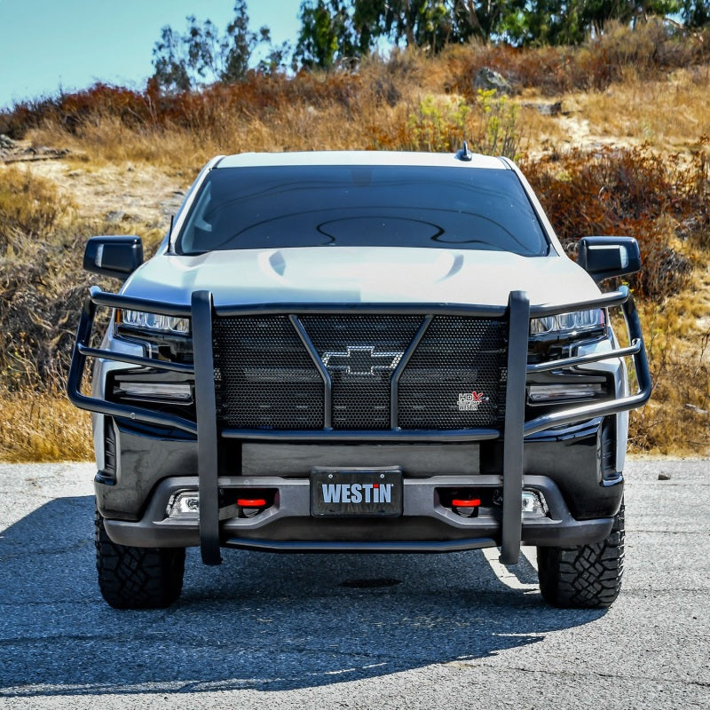 Westin 19-21 Chevrolet Silverado 1500 HDX Modular Grille Guard - Black