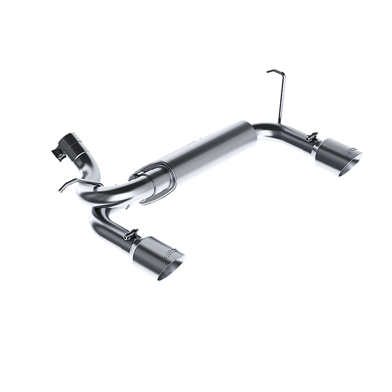 MBRP 2.5"Axle-Back Dual Rear Exit AL Exhaust For 07-18Jeep Wrangler/Rubicon 3.6L/3.8L V6 S5528AL