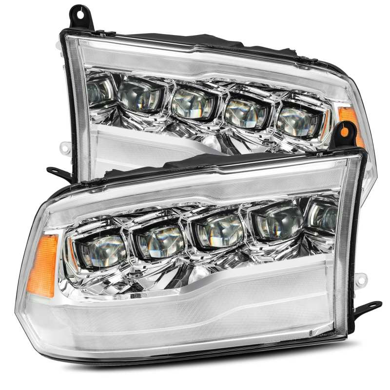 AlphaRex NOVA LED Projector Headlights Plank Style Design Chrome for 09-18 Dodge Ram 1500HD 880591