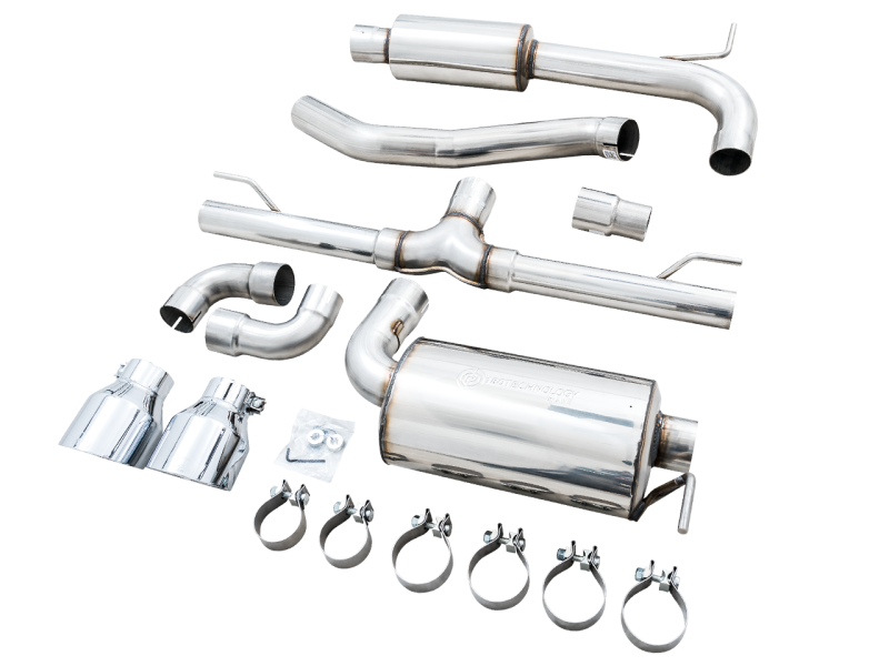 AWE Tuning Touring Edition Exhaust - Chrome Silver Tips for 2022 VW GTI MK8 3015-32658