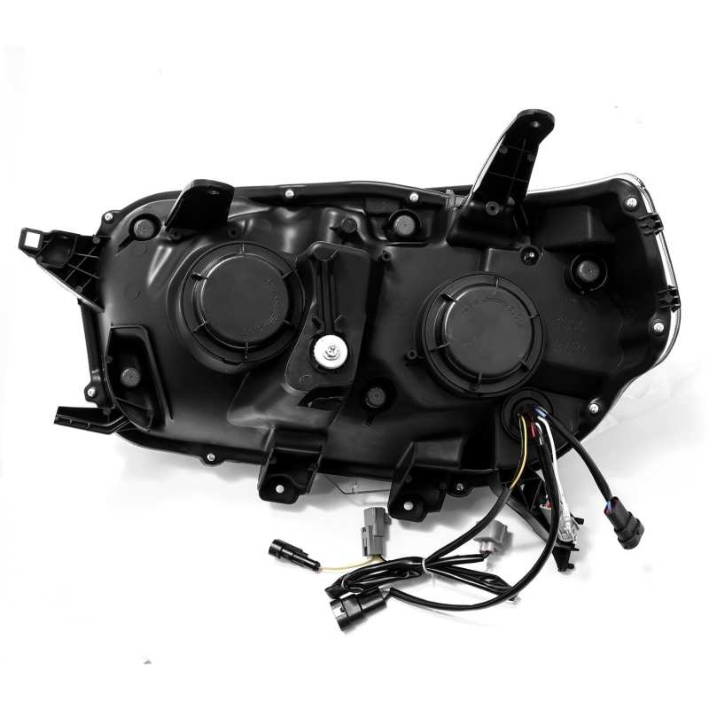 AlphaRex LUXX LED Projector Headlights Plank Style Alpha Black for 10-13 Toyota 4Runner 880756