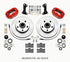 Wilwood Forged Dynalite-M Front Kit 11.00in 1 PC Rotor&Hub Red 67-69 Camaro 64-72 Nova Chevelle