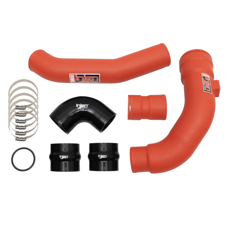 Injen Wrinkle Red SES Intercooler Pipes - SES9004ICPWR