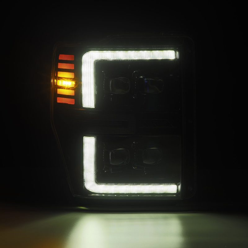 AlphaRex NOVA-Series LED Projector Headlights Black for 08-10 Ford F250-550 880310