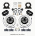 Wilwood Forged Dynalite-M Front Kit 11.30in 1 PC Rotor&Hub-Drill 65-69 Mustang Disc & Drum Spindle