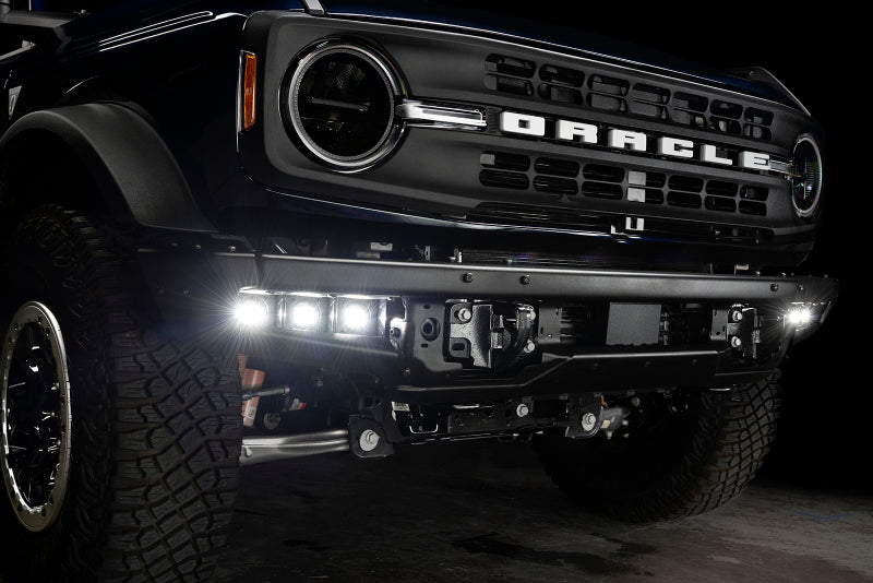 ORACLE Lighting Triple White LED Fog Light Kit for 21-22 Ford Bronco Steel Bumper 5890-001