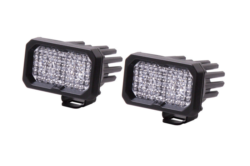 Diode Dynamics Stage Series 2 In LED Pod Pro - White Flood Standard RBL (Pair)