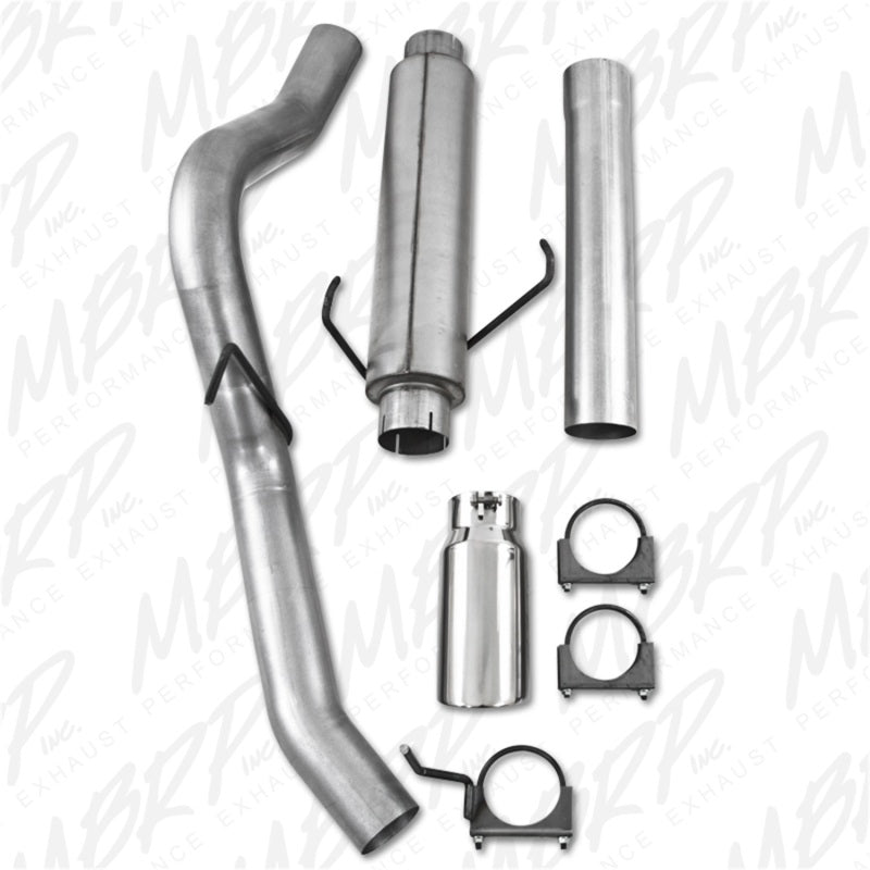 MBRP 4" Cat Back AL Single Side Exit For 04-07 Dodge Ram 2500/3500 Cummins 600/610 S6108AL