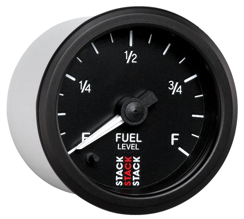 Autometer Stack Black 2-1/16" 0-280Ω Programmable Pro Stepper Motor Fuel Level Gauge - ST3315