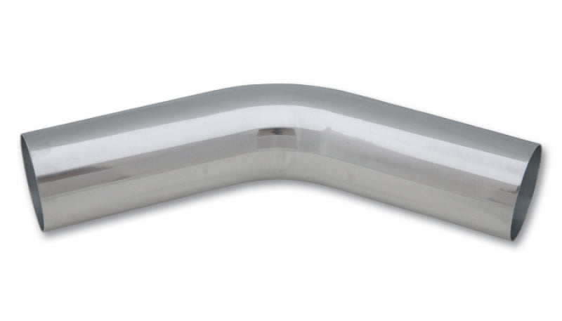 Vibrant 2.5in O.D. Universal Aluminum Tubing (45 degree bend) - Polished