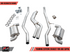 AWE Tuning Non-Resonated Touring Edition Exhaust 5" Chrome Silver Tips for Toyota Supra A90 3020-32058