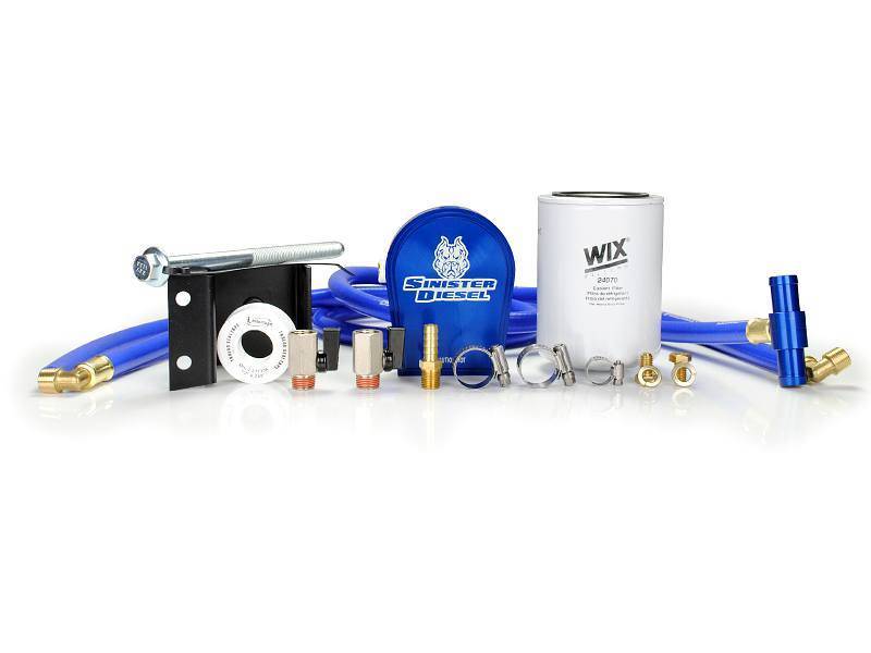 Sinister Diesel 03-07 Dodge 5.9L Cummins Coolant Filtration System w/ Wix Filter