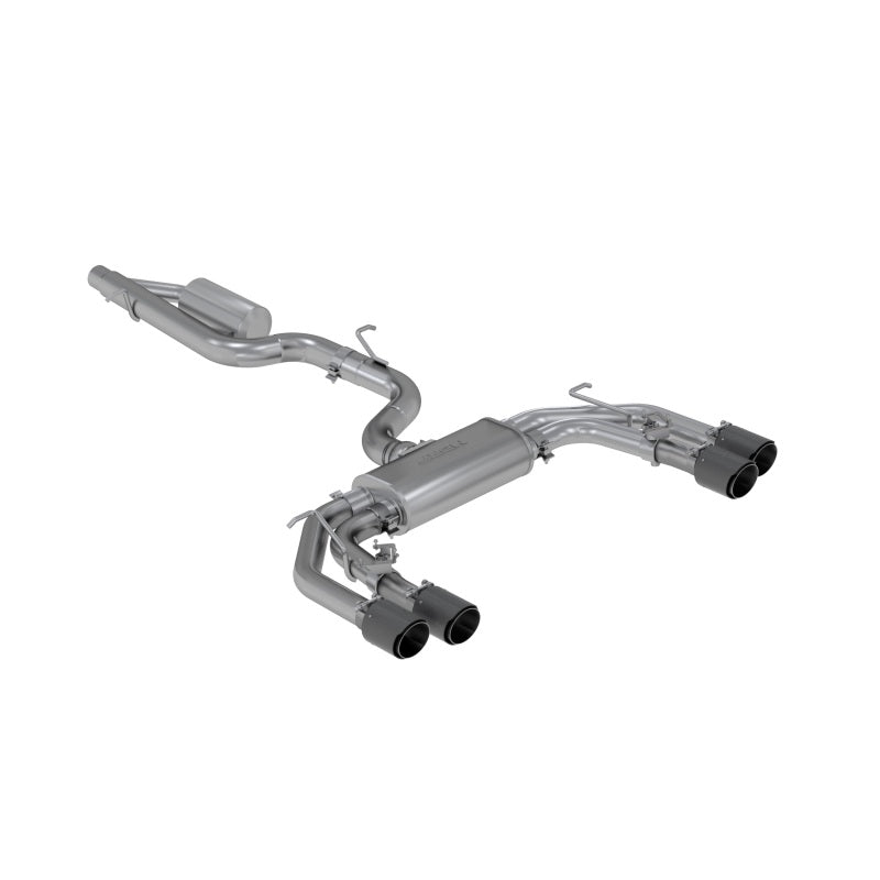 MBRP Quad Split Rear Exit 15-20 Audi S3, T304 w/ Carbon Fiber Tips (Active Exhaust) S46043CF