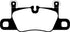 EBC 2016+ Porsche 911 (991/2 w/Cast Iron Rotors) 3.0TT Carrera Bluestuff Rear Brake Pads