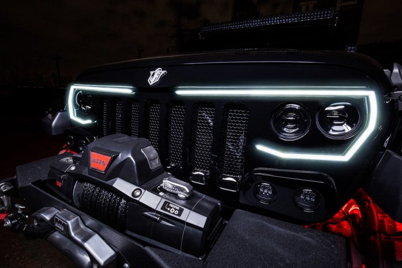 ORACLE Lighting VECTOR PRO-Series Full LED Grill for Jeep Wrangler JL/JT 5837-PRO