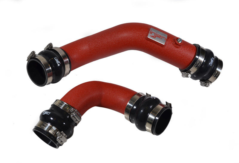 Injen Wrinkle Red SES Intercooler Pipes For 17-20 Honda Civic Type R L4-2.0L Turbo - SES1582ICPWR