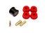 BMR 12-15 5th Gen Camaro Differential Mount Bushing Kit (Poly/Delrin Combo) - Black/Red