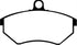 EBC 89-93 Volkswagen Corrado 1.8 Supercharged Yellowstuff Front Brake Pads