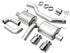 AWE Tuning Touring Edition Chrome Silver Axleback Exhaust for BMW G2X 330i/430i 3015-32429