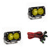 Baja Designs S2 Pro Black LED Auxiliary Light Pod Pair, Driving/Combo Pattern, Amber 487813