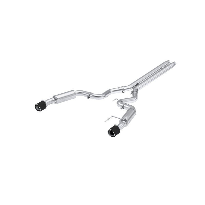 MBRP 3"Cat-Back Dual Split Rear w/ CF Tips Race Version For 24 Ford Mustang GT S650 5.0L S72533CF