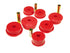 Prothane 90-94 Mitsubishi Eclipse 4 Mount Kit - Red