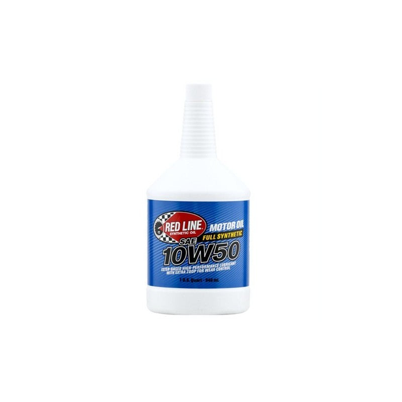 Red Line 10W50 Synthetic Motor Oil (Set of 12 x 1 Qt. Bottle) 11204