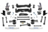 Fabtech 2015-21 Toyota 4Runner 4WD 6in Basic Sys w/Perf Shks