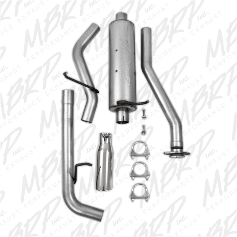 MBRP 2.5" Cat Back, Single Side AL, 04-11 Chevy Colorado / GMC Canyon 2.8L/2.9L/3.5L/3.7L S5046AL
