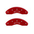 MGP 4 Caliper Covers Engraved Front & Rear Gen 5/SS Red finish silver ch