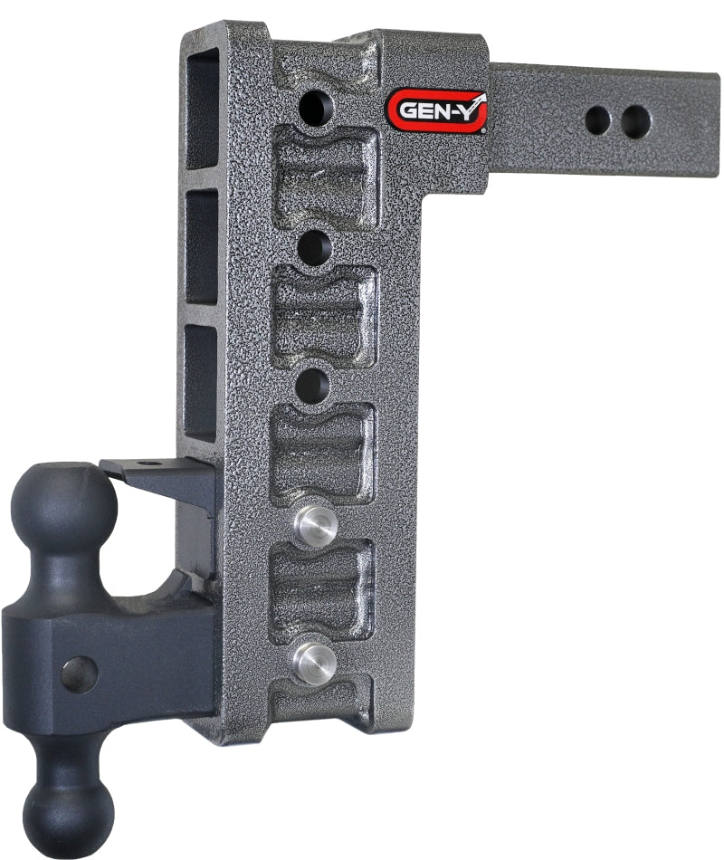 Gen-Y Mega Duty 2.5in Shank 12in Drop 3500lb TW 32K Hitch w/GH-0161 Dual-Ball/Pintle Lock