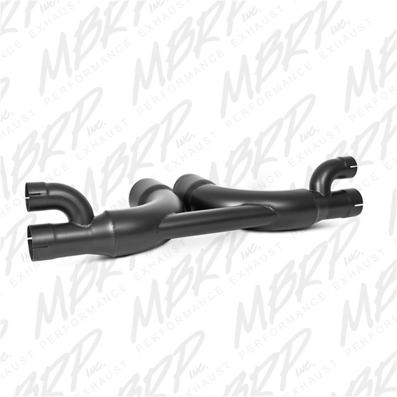 MBRP 3" Black Center Muffler Bypass w/4" Tips For 14-18 Porsche GT3/GT3RS S7607BLK